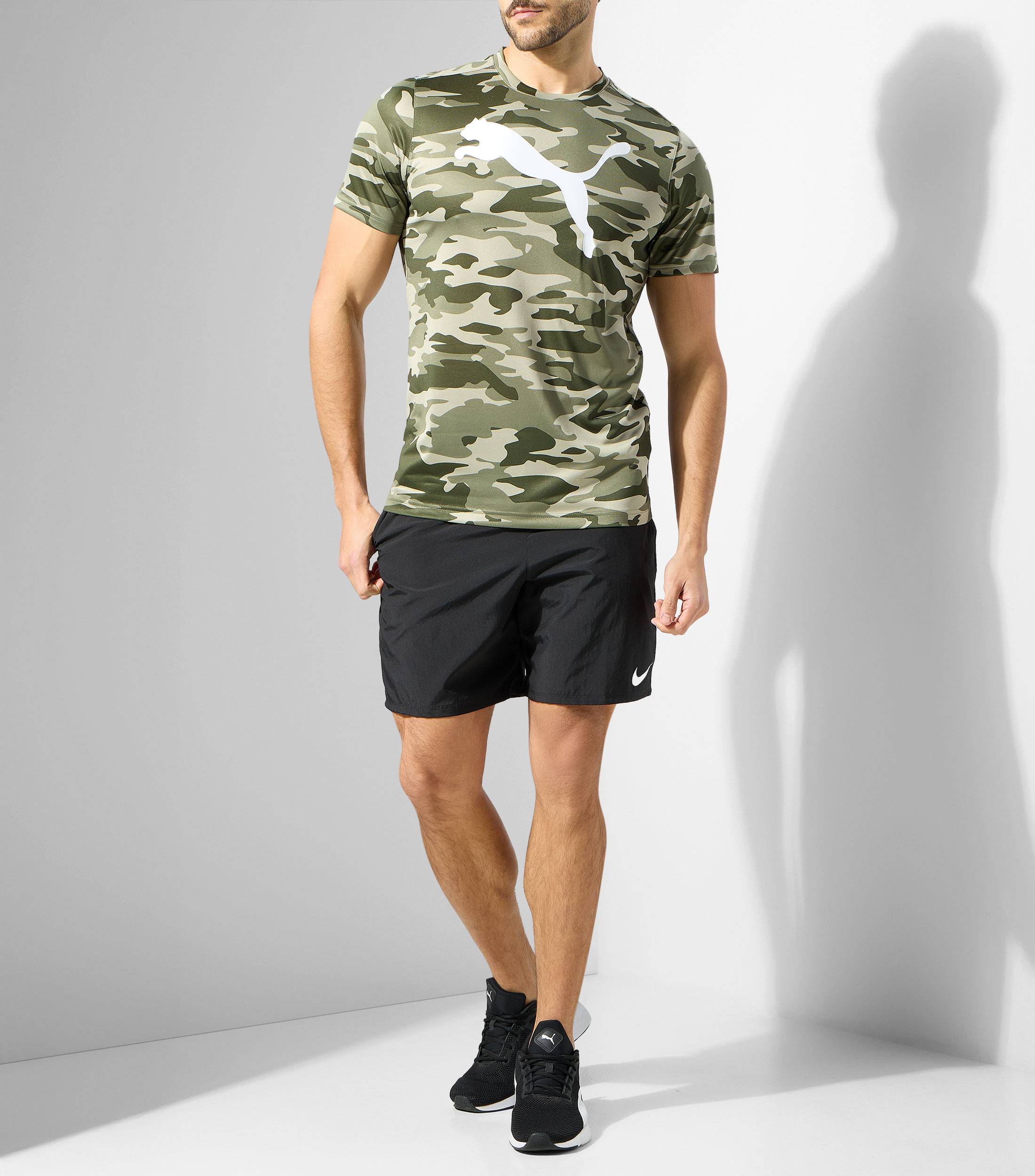Playera para entrenamiento Camo Hombre